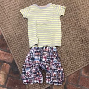 Crewcuts Shirt and gap shorts